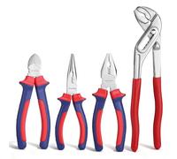 WORKPRO Juego de Alicates, 4 Piezas, Acero al Carbono