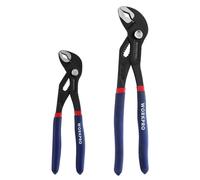 WORKPRO Juego de Alicates Extensibles, Pico de Loro 2 Piezas, 180/250 mm | Ajuste Rápido, Gran Apertura y Mango Antideslizante para Fontanería y Mantenimiento