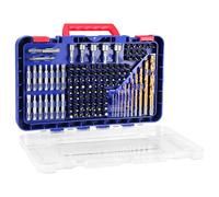 WORKPRO Juego de brocas, juego de 120 brocas de impacto y juego de puntas de destornillador para atornillar y taladrar madera y metal con estuche de almacenamiento, vástago hexagonal de 1/4 pulgadas