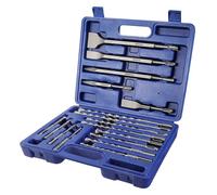 WORKPRO Juego de Brocas y Cinceles SDS Plus 17 Piezas