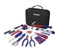 WORKPRO Juego de Herramientas Básicas 100-piezas, Herramientas manuales con Bolsa, Set de Herramientas Profesionales para Bricolaje y Arreglos Diarios