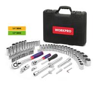 Workpro Juego de herramientas mecánicas de 108 piezas