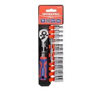 Workpro Juego de Llaves de Vaso 1/4" 14 Piezas