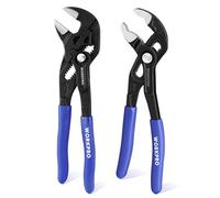 WORKPRO Juego Llave Ajustable y Alicate Bomba Agua 2 Piezas de 180 mm