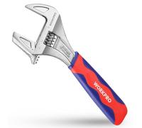WORKPRO - Llave inglesa y pinza multitoma 2 en 1 con gran apertura de 42 mm y mango bimaterial, longitud 200 mm