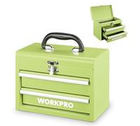 WORKPRO Maletín de Herramientas Metálico con 2 Cajones