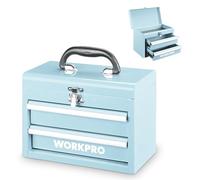 WORKPRO Maletín de Herramientas Metálico con 2 Cajones