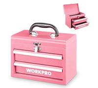 WORKPRO Maletín de Herramientas Metálico con 2 Cajones