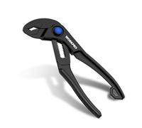 WORKPRO Mini Alicate Pico Loro de 100 mm, Llave Pico Loro de Acero Aleado | con Acabado de Óxido Negro, Empuñadura Texturizada, Ajuste Rápido, Portátil, para Reparaciones Domésticas y Exteriores