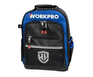 WORKPRO Mochila de herramientas con bolsillos reforzados de poliéster