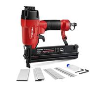 WORKPRO Pistola Clavos Neumática 18GA 2 en 1 con Clavos y Grapas