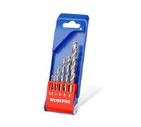 WORKPRO Set de brocas para metal 2, 3, 4, 5, 6 y 8 mm - 6 piezas