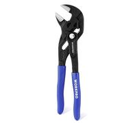 WORKPRO Tenaza Llave de 180mm, Llave de Alicate de Cr-V, Llave Ajustable, Tenazas con Mandíbula de Autoajuste, Apertura Máxima de Mandíbula 40mm, Mango Ergonómico