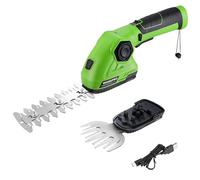 WORKPRO Tijeras Cortacésped y Arreglasetos 2 En 1 7,2V con Batería 2Ah