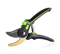 WORKPRO Tijeras de Jardín Bypass, Podadera Profesional con Mango Ajustable, Herramienta Ideal para Injertos, Podar, Cosechar, Tijeras para Plantas y Árboles para Jardinería