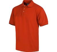 WorkTeam Polo Manga Corta en Tejido piqué, sin Bolsillo, Tejido Fresco y poroso para Adecuada ventilación. Hombre Rojo XL
