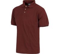 WorkTeam Polo Manga Corta en Tejido piqué, sin Bolsillo, Tejido Fresco y poroso para Adecuada ventilación. Hombre Granate XXL