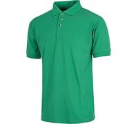 WorkTeam Polo Manga Corta en Tejido piqué, sin Bolsillo, Tejido Fresco y poroso para Adecuada ventilación. Hombre Verde Kelly XL