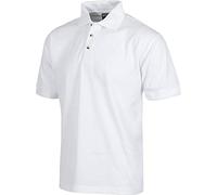 WorkTeam Polo Manga Corta en Tejido piqué, sin Bolsillo, Tejido Fresco y poroso para Adecuada ventilación. Hombre Blanco 3XL