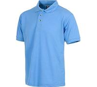 WorkTeam Polo Manga Corta en Tejido piqué, sin Bolsillo, Tejido Fresco y poroso para Adecuada ventilación. Hombre Celeste 3XL