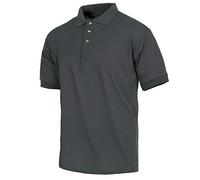 WorkTeam Polo Manga Corta en Tejido piqué, sin Bolsillo, Tejido Fresco y poroso para Adecuada ventilación. Hombre Gris Oscuro S