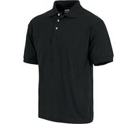 WorkTeam Polo Manga Corta en Tejido piqué, sin Bolsillo, Tejido Fresco y poroso para Adecuada ventilación. Hombre Negro L