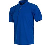 WorkTeam Polo Manga Corta en Tejido piqué, sin Bolsillo, Tejido Fresco y poroso para Adecuada ventilación. Hombre Azulina S