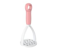 Worparsen Triturador de patatas fácil de limpiar, estilo prensador, puré de patatas y utensilios de cocina para colgar almacenamiento rosa