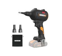 WORX 20V soplador de Polvo inalámbrico con Motor sin escobillas - colector de Polvo eléctrico para Limpieza, soplador de Aire comprimido (WX099 con batería y Cargador) (con batería)