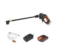 WORX Hidrolimpiadora a batería Hydroshot 20 V WORX, PowerShare, WG620E, 1 batería 2Ah, portátil, Color Negro y Naranja