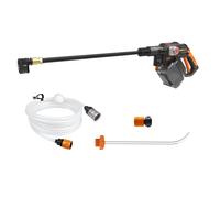 Worx hidrolimpiadora a batería wg633e.9, 56 bares, 220l/h, accesorios