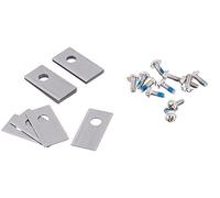 WORX Juego 12 Cuchillas de Recambio (1 Agujero) WA0190 | Para todos los robots cortacésped Landroid, WORX Set de accesorios de 12 cuchillas para cortacésped y 12 tornillos de