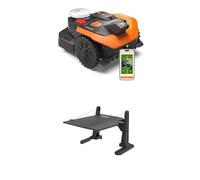 Worx Landroid Vision Cloud WR303E 2WD Robot Cortacésped con Garaje, Sin Cable Perimetral, hasta 300 m², Evitación de Obstáculos con IA, Navegación VSLAM + RTK Cloud, Mapeo Automático, Control por App