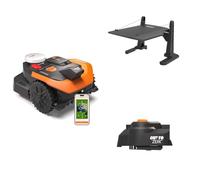 Worx Landroid Vision Cloud WR303E 2WD Robot Cortacésped con Garaje y Cut-to-Zero, Sin Cable Perimetral, hasta 300 m², (Evitación de Obstáculos con IA, Navegación VSLAM + RTK Cloud, Mapeo Automático)