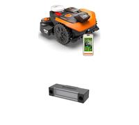 Worx Landroid Vision Cloud WR308E 2WD Robot Cortacésped con módulo Night Mow, Sin Cable Perimetral, hasta 800 m², (Evitación de Obstáculos con IA, Navegación VSLAM + RTK Cloud, Mapeo Automático)