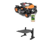 Worx Landroid Vision Cloud WR344E 4WD Robot Cortacésped con Garaje, Sin Cable Perimetral, hasta 4000 m², (Evitación de Obstáculos con IA, Navegación VSLAM + RTK Cloud, 84% de Pendiente)