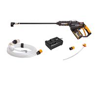 WORX - Limpiador a presión portátil Hydroshot WG630E.1 sin escobillas, inalámbrico, de 18 V (máx. 20 V), 4.0 Ah