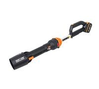 WORX NITRO 18V (20V MAX), soplador de hojas inalámbrico, PowerShare, motor sin escobillas 2.0, máx. Velocidad de aire de 209 km/h, control de 2 velocidades, 1 batería de 4.0Ah, 1 cargador incluido,