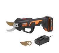WORX NITRO 18V (20V MAX) Tijeras Podadoras Eléctricas sin Cable WG330E.1, PowerShare, sin Escobillas, Capacidad de Corte 25 mm, Vergel y Jardín, Batería y Cargador incluidos