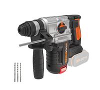 WORX Nitro - Martillo giratorio inalámbrico de 18 V (20 V máx.), PowerShare, sin escobillas, 24 mm, SDS-Plus, 3 herramientas en 1 taladro, martillo y cincel, herramienta desnuda, WX380.9