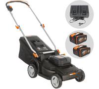 Worx Cortacésped de batería Nitro WG745E 2x20V/4Ah Corte 41 cm Incluye 2 baterías y cargador
