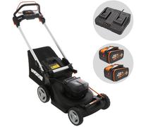 Worx Nitro WG749E - Cortacésped autopropulsado de batería - 2x20V/4Ah - Corte de 46 cm