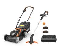 WORX twin pack WG927E - Cortacésped y cortabordes de batería - 40V - 2x 2Ah