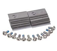 WORX WA0190, se adapta a la serie Landroid de corte de repuesto, kit de cuchillas de 12 piezas con tornillos, F, plata/gris