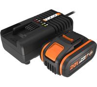 WORX WA3604, Juego de baterías y cargadores, Batería de iones de litio (Li-ion), 4 Ah, 20 V, WORX, Taladro, Herramienta multifunción eléctrica, Martillo rotatorio, Lijadora