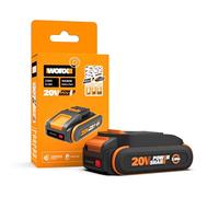 WORX WA3639 Batería 20V 2,0Ah PowerShare con Indicador de Carga LED, Compatible con Todas Las Herramientas WORX 20V, Celda de Alta Potencia