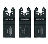 WORX WA5014.3 - Pack De 3 Hojas De Sierra Universal, Bi-Metal De 35 Mm, 3 Cuchillas