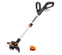 Worx Desbrozadora y Cortabordes WG163E.9 2 en 1 20V sin batería, cabezal giratorio 90°