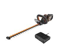 WORX WG286E Cortasetos a batería 40V-2Ah, Motor brushless, 3.400 c.p.m, Ramas hasta 27mm, cuchilas Doble acción, Baja vibración, empuñadura Tipo D, gatillo de Seguridad, para setos y arbustos densos
