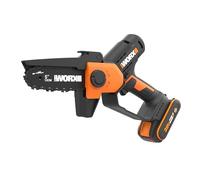 WORX WG326E Mini Motosierra 12cm 20V 2Ah PowerShare, una Mano